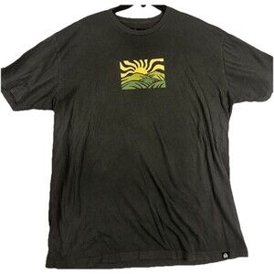 Into The AM Mountain Sun Graphic T Shirt Mens XL Green Nature Outdoor Tee